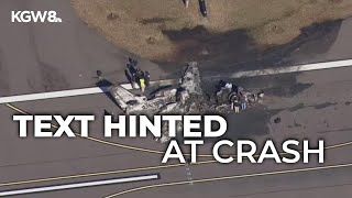 NTSB says passenger texted 'emergency landing' before crash that killed Greg Biffle and family