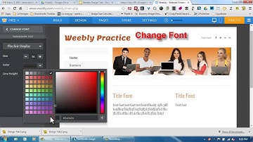 Weebly Change Fonts
