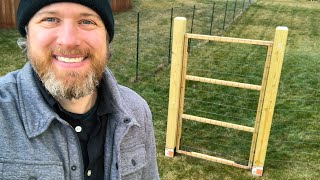 Building a Simple Fence Gate with No Digging