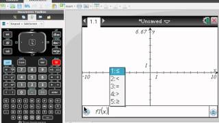 TI-Nspire CX Mini-Tutorial: Graphing Inequalities