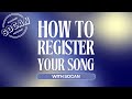 How to register your song with socan