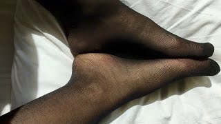 Pantyhose ‍️ Nylon Feet ASMR  Nylons Strumpfhose