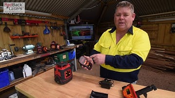 RedBack Lasers EL614GM Builders laser with Millimetre and Grade Tracking Receiver