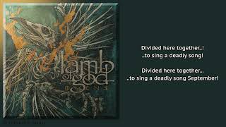 Lamb Of God - September Song (Lyric Video)