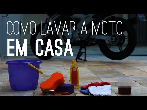 Como lavar a moto em casa