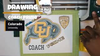 Coach Prime And Colorado University Drawing #crafty #art #satisfying #buffs #coachprime