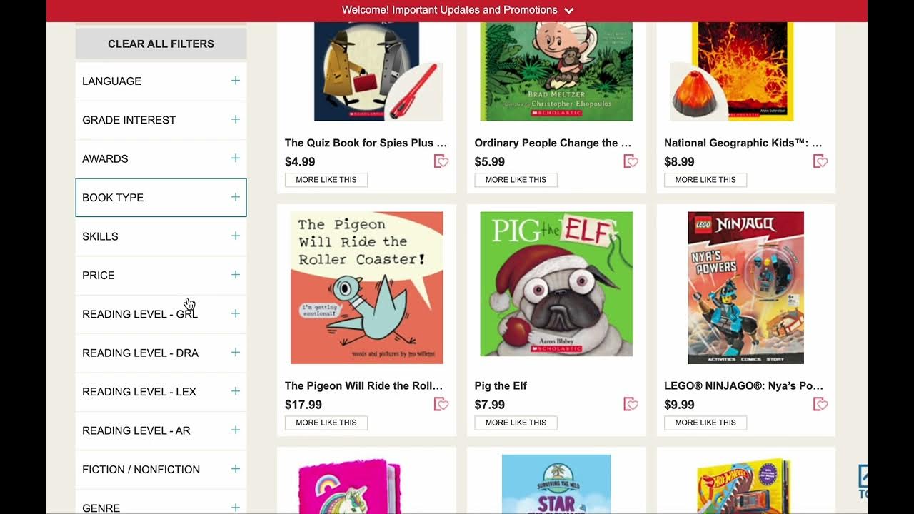 Tutorial for Finding Books on Scholastic by Guided Reading Level (GRL) YouTube