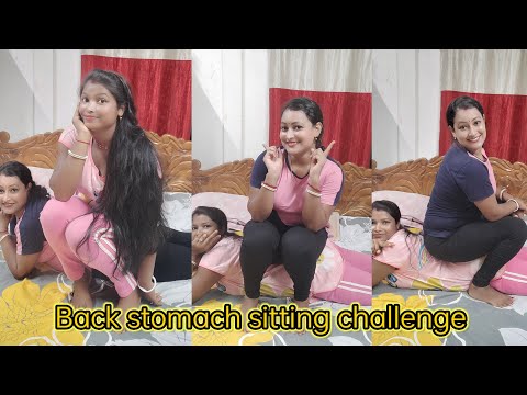 Stomach sitting challenge||funny video