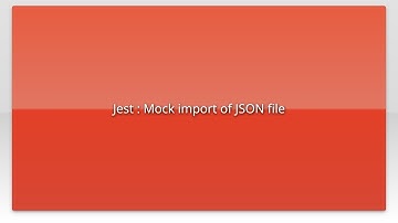 Jest : Mock import of JSON file