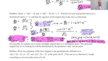 Calculus of Parametrics, pg 6, pt 2