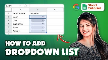 Google Sheets Tutorial: How to Add Dropdown Lists in 2024