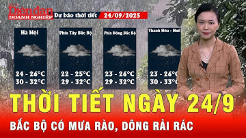 Thời tiết ngày 24/9: Bắc Bộ có mưa rào, dông rải rác | Tin tức 24h