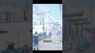 He Sprayed Water on Live Power Lines… And Survived 😳⚡#shorts #HighVoltage #PowerLines