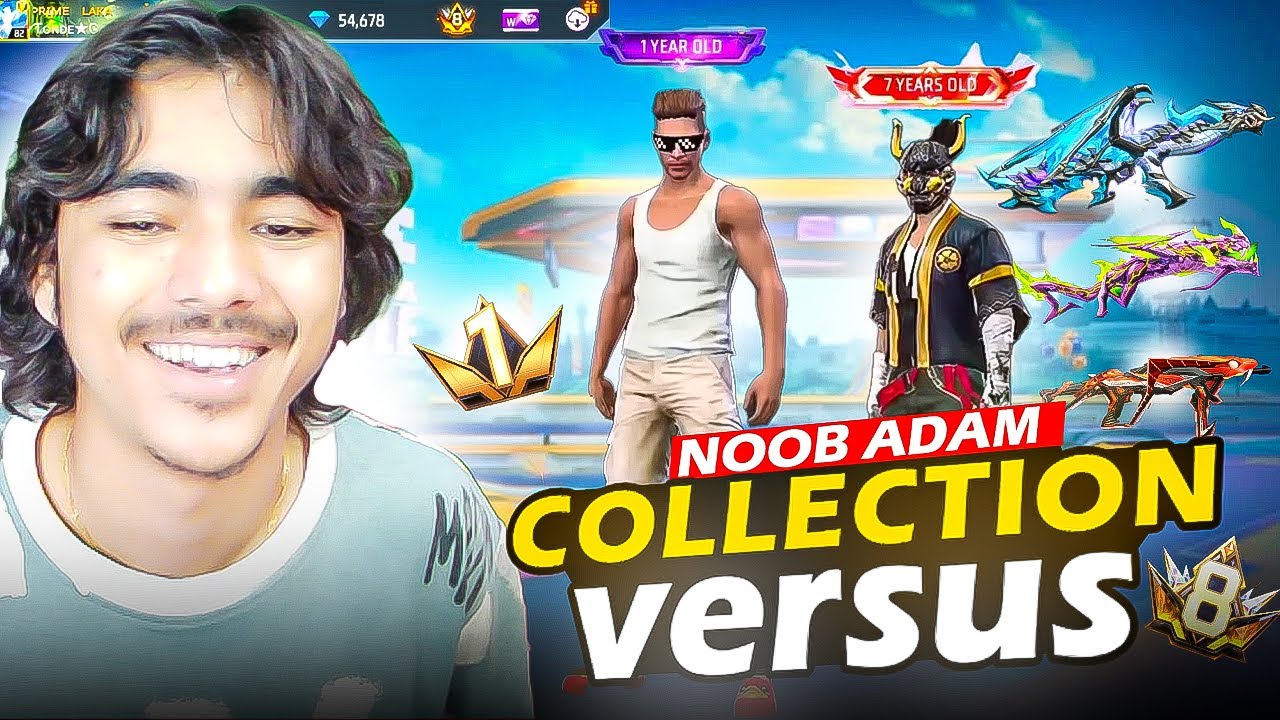 Free Fire Collection Versus 😱 कलुआ Adam vs Worldchat से आ गया Hip Hop 😈 Phir देखो Kya हुआ ⚡