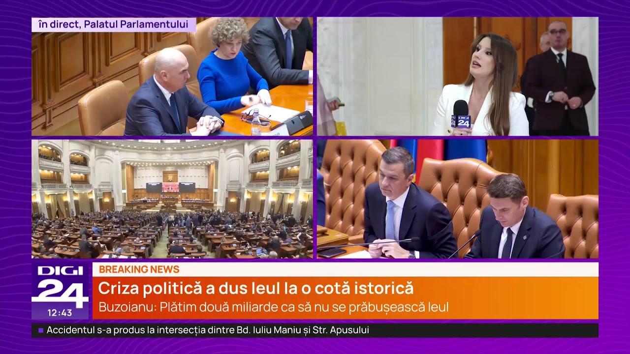 🟣 Dezbaterea în Parlament privind moțiunea de cenzură împotriva lui Bolojan (III)