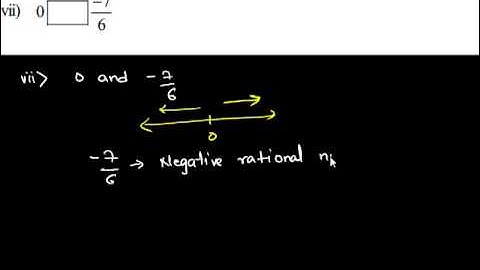 Rational Numbers Exercise 9.1.8.7 Fill in the boxes with correct symbol out of