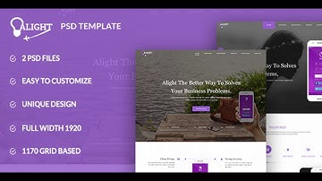 Alight - Apps Landing PSD Template | Themeforest Website Templates and Themes