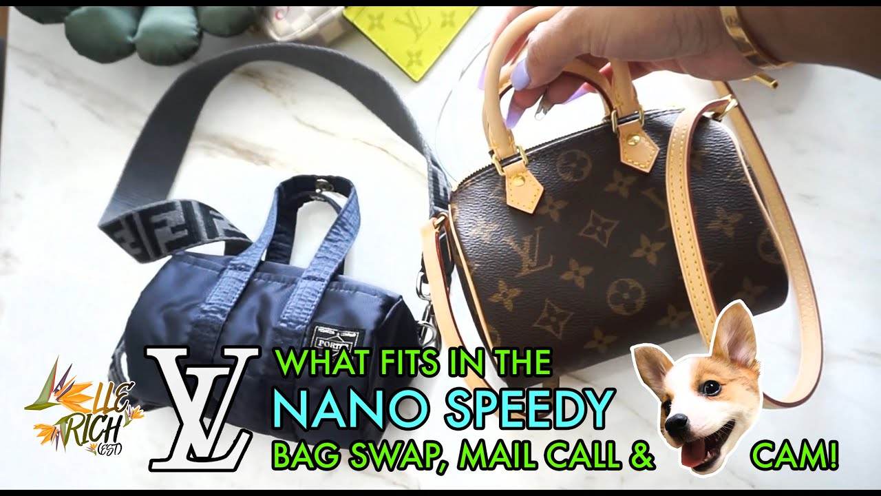 LOUIS VUITTON NANO SPEEDY WHAT FITS & BAG SWAP