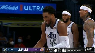 Russell Westbrook So Sick of Donovan Mitchell Cracks Him With Flop of the year