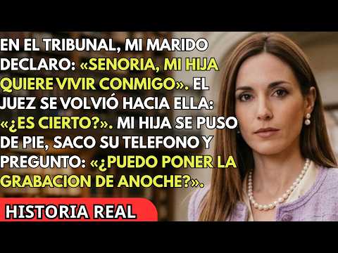 En el juicio⚖️ mi esposo juró que ella quería vivir con él… hasta que pidió poner la grabación🤫