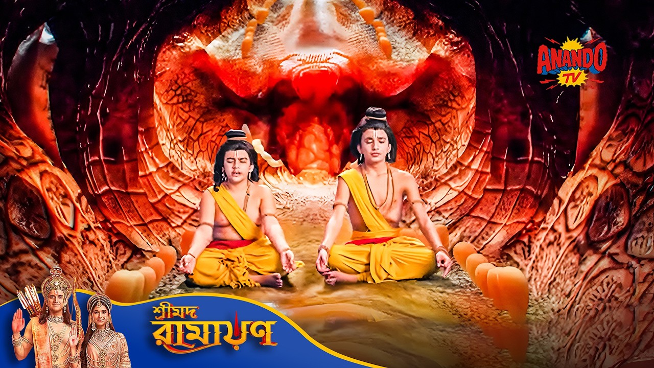 একটি Serpent করে Luv এবং Kush কে গ্রাস | Movie | Shrimad Ramayan | শ্রীমদ রামায়ণ