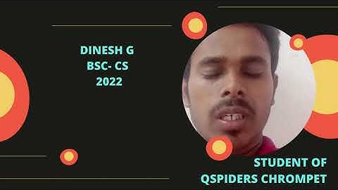 Successfully placed as a Java Developer | Student Review & Experience at QSpiders Chrompet