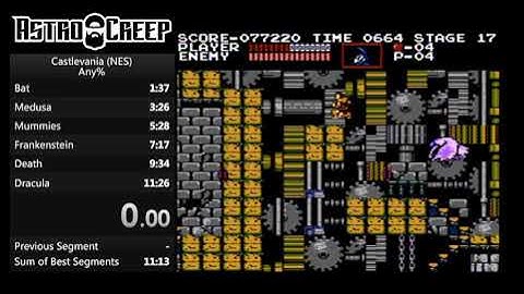 Castlevania NES Stage 17 Scroll Glitch