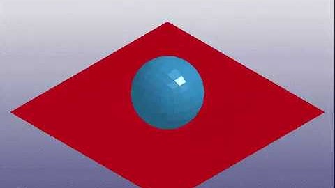 LS DYNA || Ball bounces on a plate.