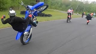 2023 YZ450F BREAKS IN WITH CRAZY WHEELIES! * BIKERBOY DERRICK *