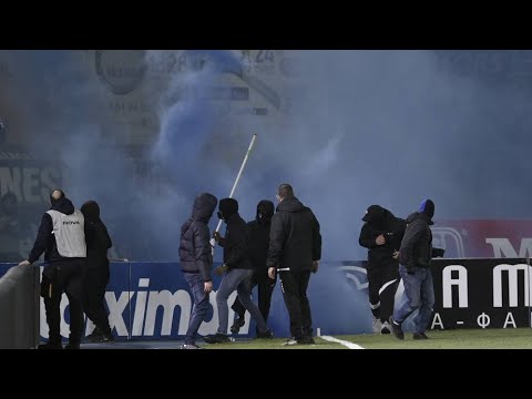 Οπαδός είχε πιστόλι! Επεισόδια και διακοπή του ματς στο ατρόμητος - Παναθηναϊκός!