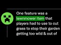 We're getting Lawn Mowers in Minecraft!