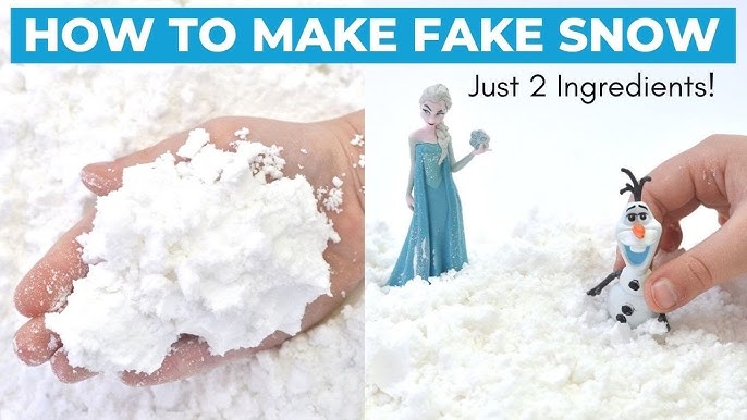 How to make fake snow with household items