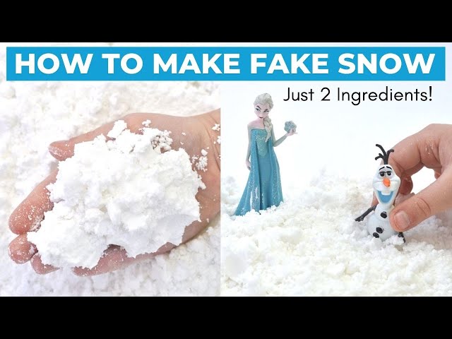 How to Make Snow  Fake Snow Machine