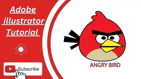 How to make an angry bird🐦|angry bird| Adobe illustrator|Character design | Step by Step Tutorial