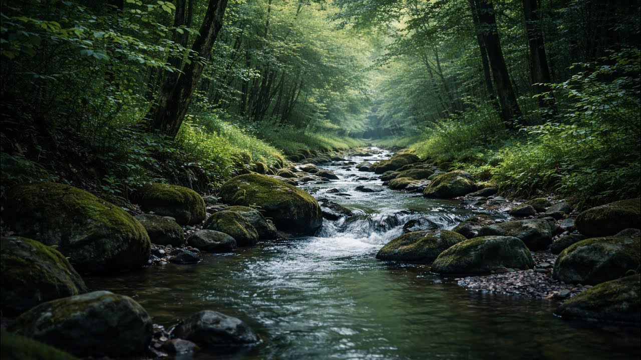 Calm River & Bird Sounds for Focus (3 Hours) | Deep Work Nature Ambience