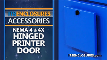 NEMA 4/4X Hinged Printer Door - IceStation Enclosures, Accessories, ITSENCLOSURES