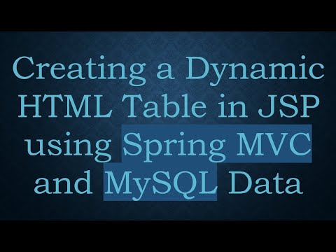 Creating a Dynamic