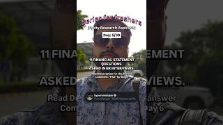 ​11 Hardest Financial Statement Interview Questions 📊 #stockmarketindia #equityresearch #interview 🧿