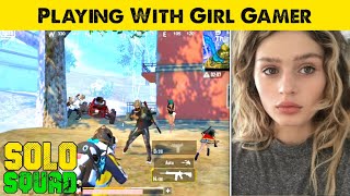 Solo VS Squad Gameplay With Girl Gamer | PUBG Mobile lite Full Rush Gamepaly