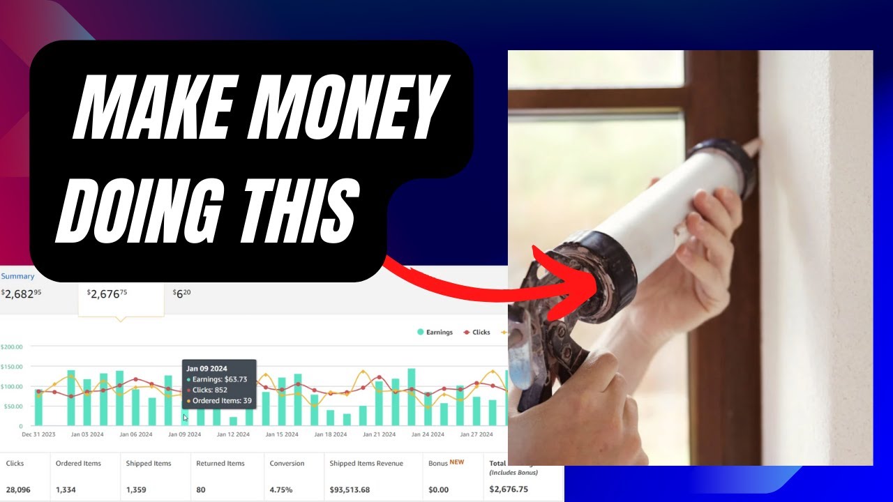 Amazon affiliate marketing promoting DIY tools [$13 to $2700 / month]