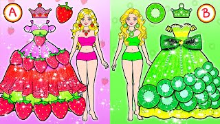 Concurso De Disfraces De Barbie De Frutas Verdes Y Rosas Extreme Makeover -Manualidades De Papel DIY by WOA Doll España 3,220 views 4 weeks ago 34 minutes