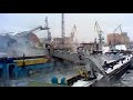 100-тонный кран падает [100 ton crane falls]