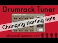 Drumrack Tuner Tutorial Part 2 Changing Starting Note   Ableton Drummer