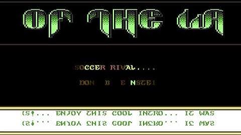 Warriors of the Wasteland (WOW) Intro 31 ! Commodore 64 (C64)