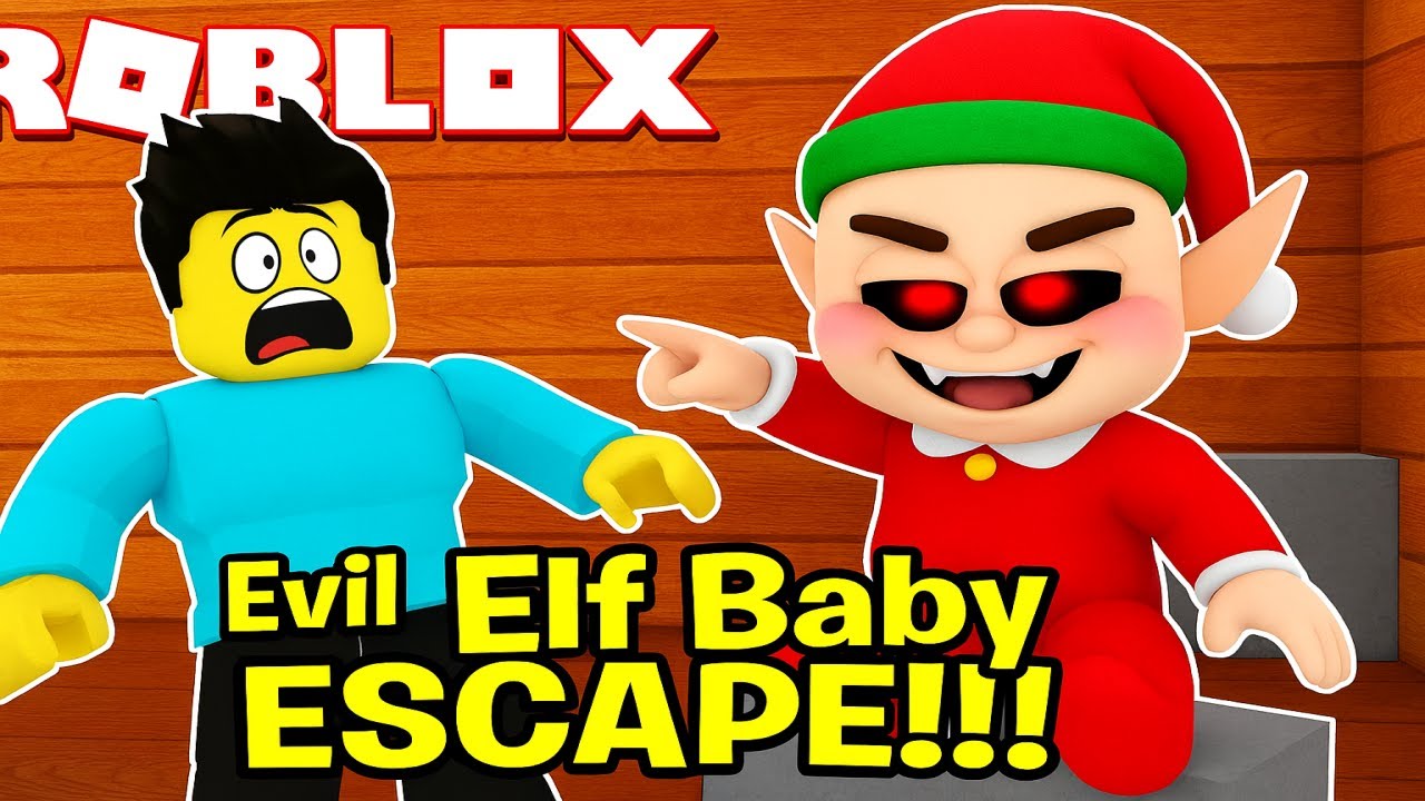 Can Noah Survive the EVIL ELF BABY?! Roblox Obby😱