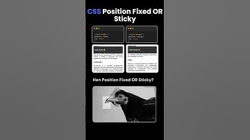 css position property fixed and sticky #coding #viral #memes #programming #beginners
