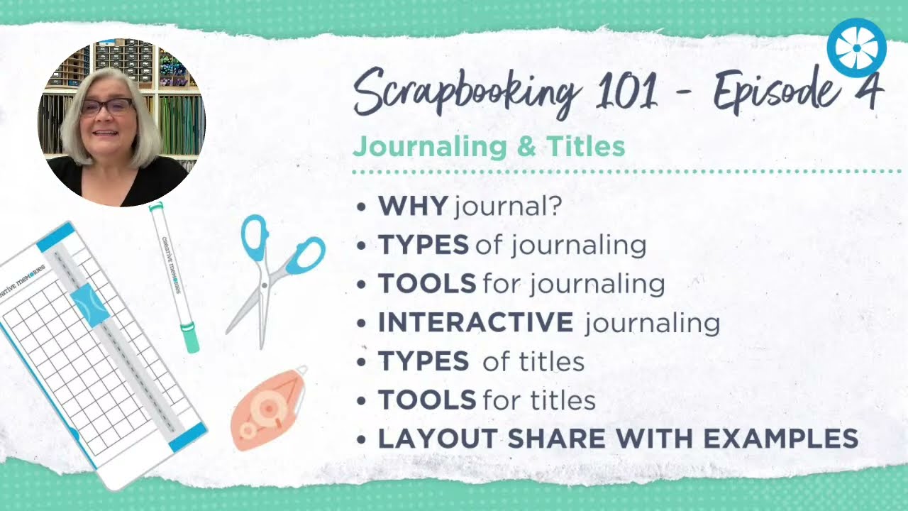 How to Scrapbook with Creative Memories! Scrapbook 101 Episode 4 - Journaling & Titles Layout Share!