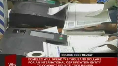 COMELEC will spend $743,000 for an international certification entity to conduct source code review