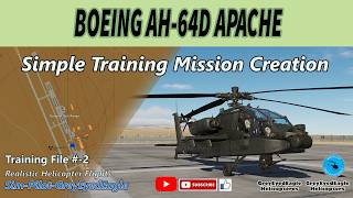 AH-64D Apache Training. File #-2 - Simple Training Mission Creation. DCS World. screenshot 2