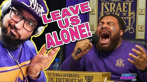 Purple Israelites BEG " LEAVE ME ALONE " Christians Confront